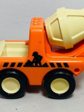 VNTG Tonka 1987 Cement Mixer Truck 6" Orange Plastic